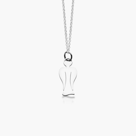 MyAngel Schutzengel-Anhänger schlicht in Silber mit Kette (small)