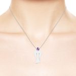 MyAngel Schutzengel-Anhänger mit Amethyst in Silber mit Kette (large)