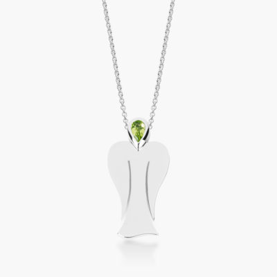 MyAngel Schutzengel-Anhänger mit Peridot in Silber mit Kette (large)