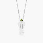 MyAngel Schutzengel-Anhänger mit Peridot in Silber mit Kette (medium)