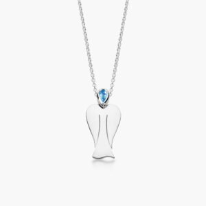 Schutzengel-Anhänger von MyAngel – mit Edelstein in Weißgold