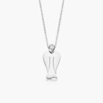 MyAngel Schutzengel-Anhänger mit Diamant in Weißgold mit Kette (medium)